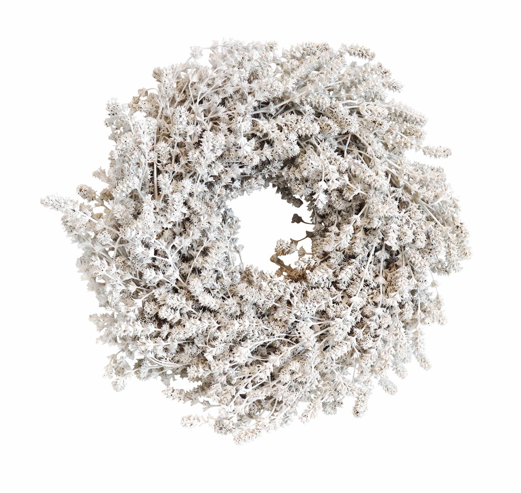 Leinenkraut Kranz, getrocknet -Trockenblumenkranz - 2 Farben zur Auswahl - Ø 25cm – Bild 8