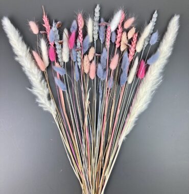 Trockenblumen Mix "Sommerhit" DIY Strauß - pastellfarben - Pampasgrasstrauß