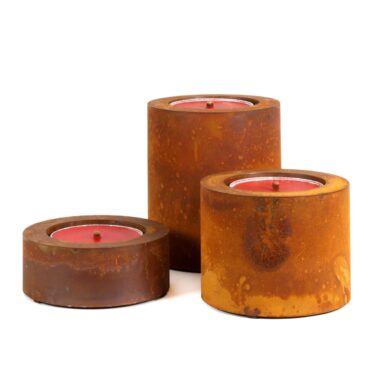 Rost Flammschalen-Halter, Feuerstelle, Metall Zylinder