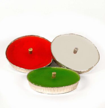 Kerze in Alu-Flammschale - 3 Stück - outdoor - Kerzen Set - Gartenfackel