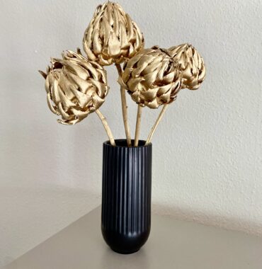 Artischocken getrocknet - Cynara, gold glänzend