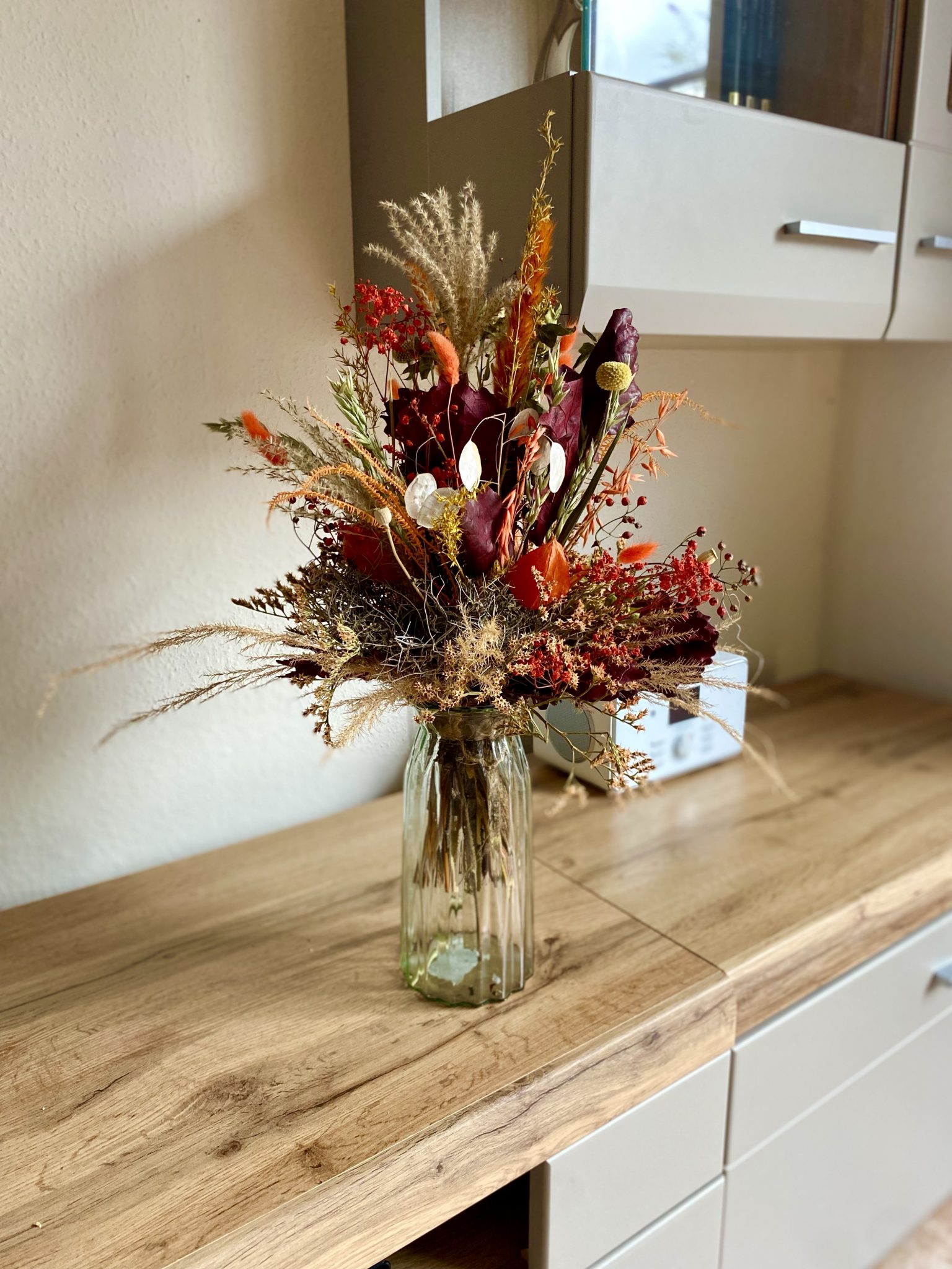 XL Trockenblumenstrauß "Herbstglück" Geschenkstrauß – Bild 5