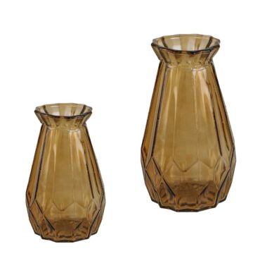 Braune Glasvasen - Tischdeko-Ideen für Hochzeiten und Events