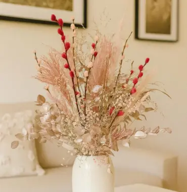 bouquet of dried flowers-pink dreamer, bouquet of dried flowers, hand-tied