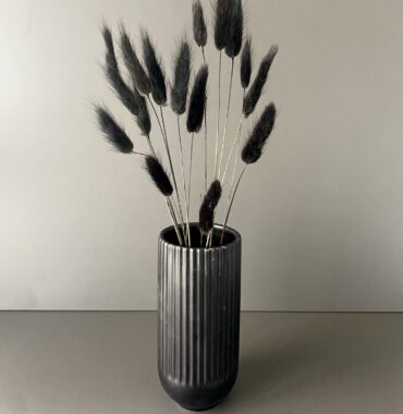 Lagurus dried black - Dried flowers - Bunny Tails - Preserved velvety soft grasses for natural decoration