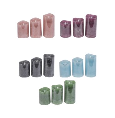 Große flammenlose LED Stumpenkerzen mit Timer in verschiedenen Farben und Größen - Stimmungsvolle Beleuchtung ohne Brandgefahr