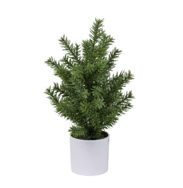 Small artificial fir tree - Christmas tree 25cm high, potted, green - decoration for Christmas and winter time