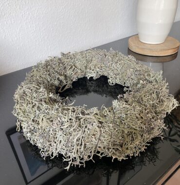 Dried moss wreath, gray-nature - autumn wreath - handmade - Ø 20/25/30/40cm