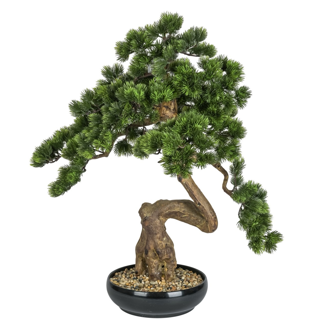 Künstlicher Bonsai Baum mit Topf - Kunstpflanze - Asiatische Deko - Höhe 76 cm