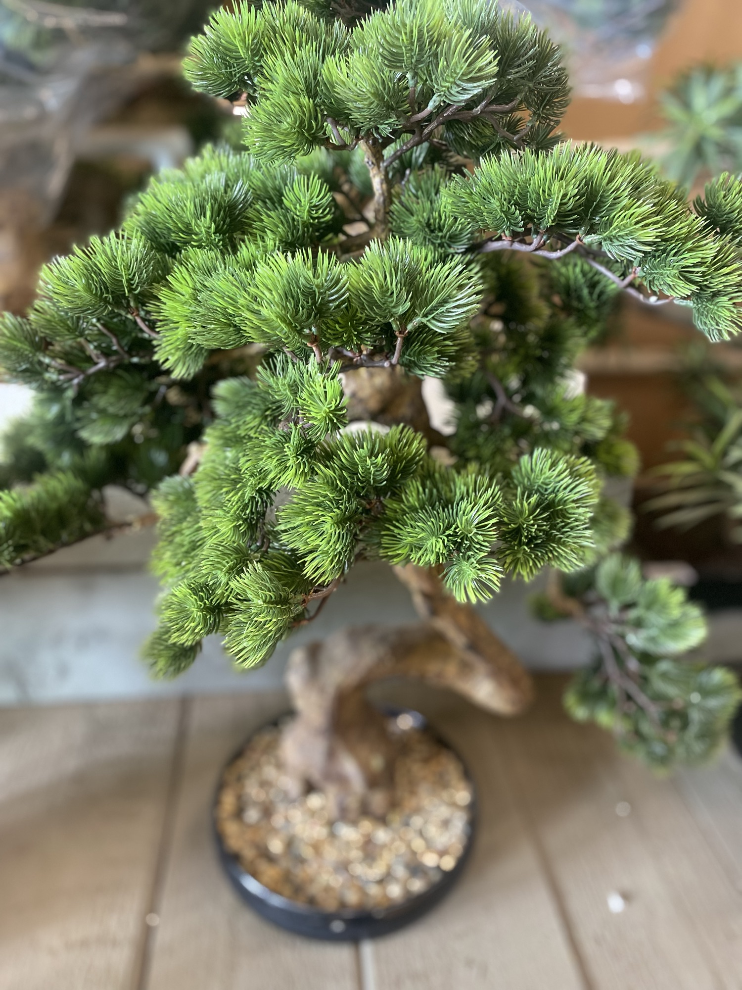 Künstlicher Bonsai Baum mit Topf - Kunstpflanze - Asiatische Deko - Höhe 76 cm – Bild 2