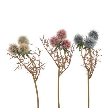 Distelzweig - Kunstpflanze - Kugeldistelzweig - 27 cm