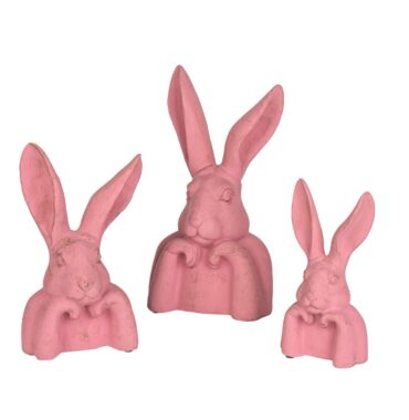 XL Easter bunny Sir Edward - Easter decoration - bunny statue - soft pink - Easter figurine - 3 sizes