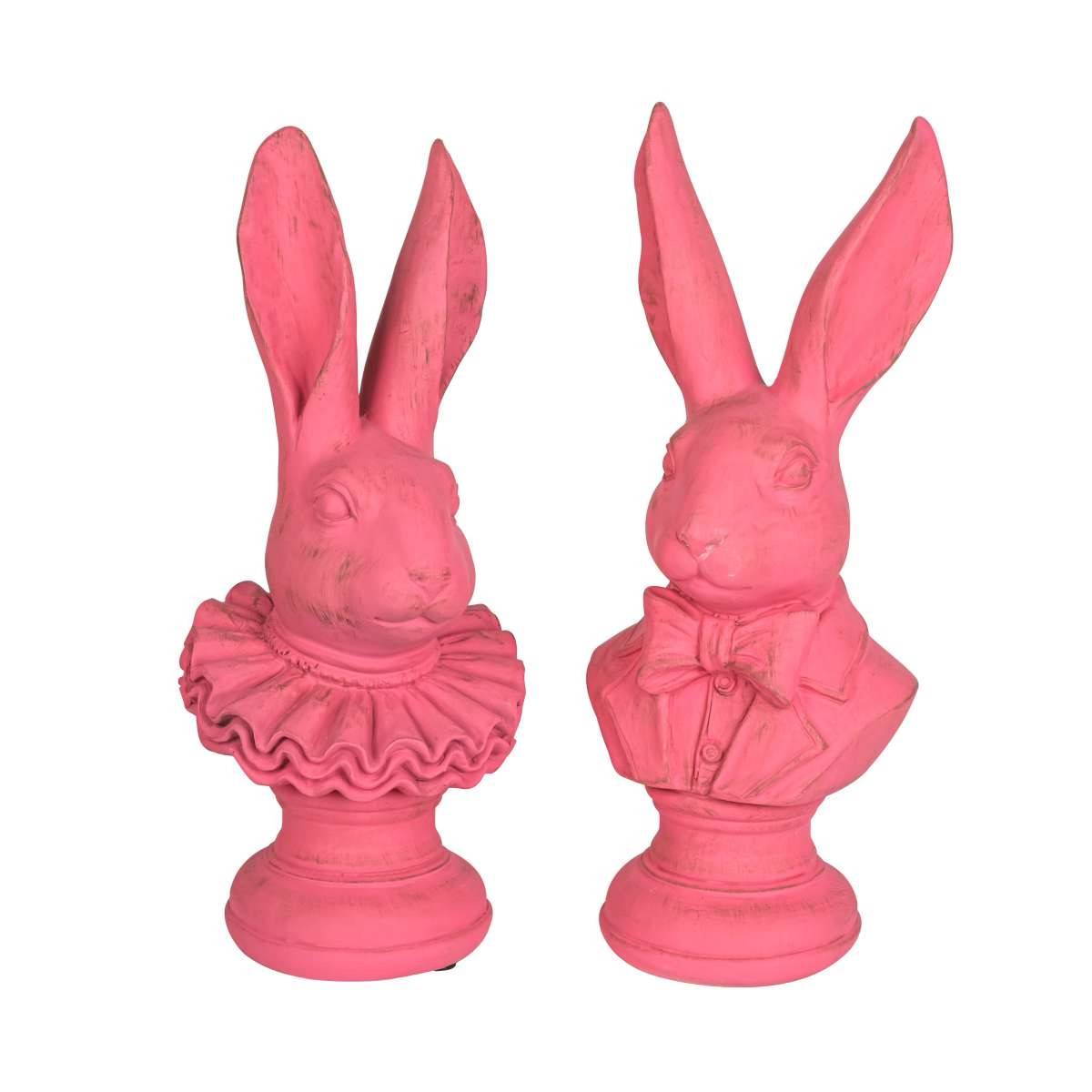 XL Easter bunny, pink - Elegant Easter decoration - Bunny bust, Sir & Lady Jones - Gift idea - 2 sizes (copy)