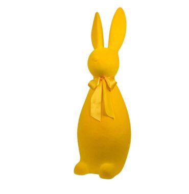 XXL Easter bunny - Mega bunny - Easter decoration - Yellow flocked - Modern Easter decoration - Gift idea - Height 132cm