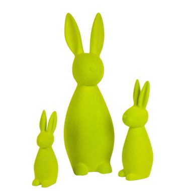 XXL Easter bunny standing - Easter decoration - Bunny light green flocked - Spring decoration - Easter gift idea - 4 sizes