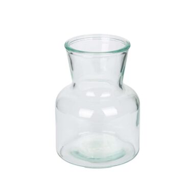 Klare Glasvase – Vase für kleine Blumensträuße - Tischvase - Ø11xH15 cm