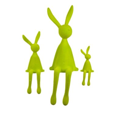 XL Easter bunny Eddie - Easter decoration - flocked bunny - spring decoration - gift idea - 3 sizes