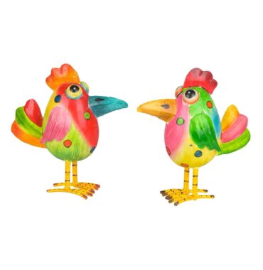 Colorful metal bird - Bird of paradise - Garden decoration - Spring decoration - 2 colors - Weatherproof