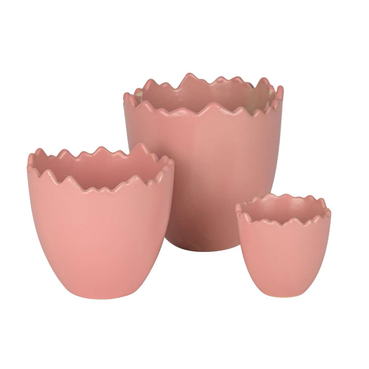 Osterei zum bepflanzen - Pflanz-Ei, rosa – Deko-Ei Keramik- Osterdekoration - 3 Größen