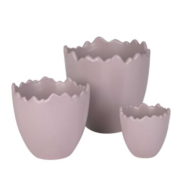 Easter egg for planting - Plant egg, purple - Decorative ceramic egg - Easter decoration - 3 sizes