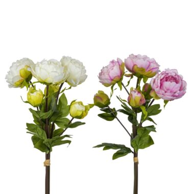 Artificial peony - silk flower - lifelike artificial flower - 51 cm - 2 colors