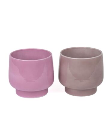 Orchid pot - Elegant plant pot in dusky pink & melange
