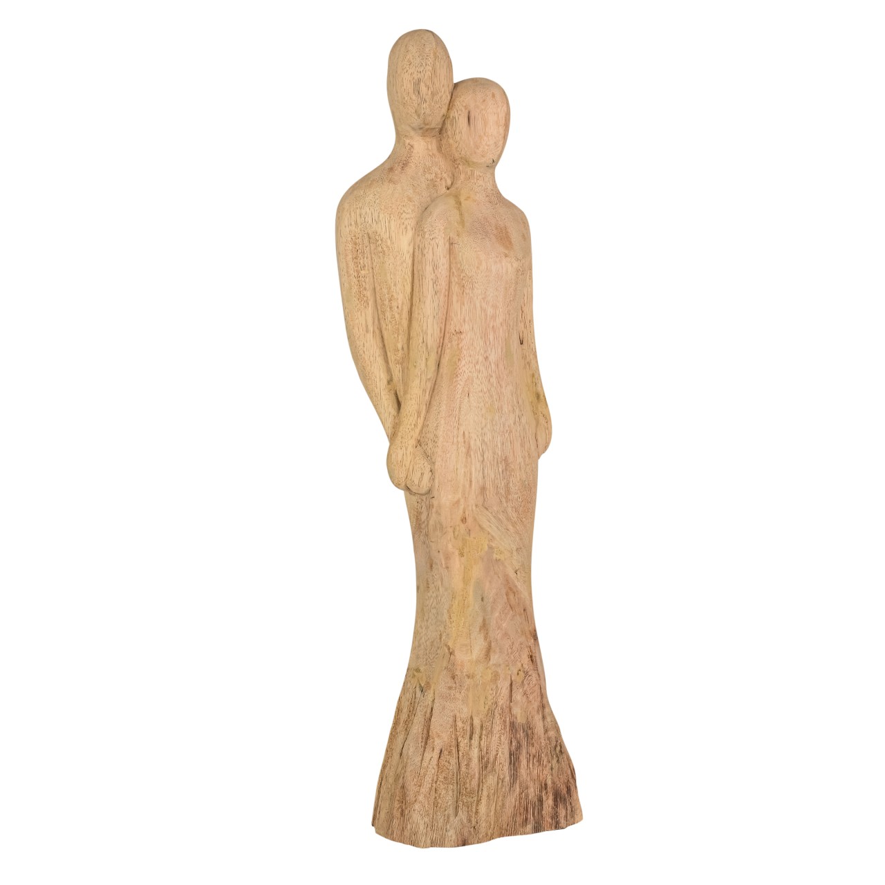 Große Holzfigur "Traumpaar" Skulptur aus Holz - Rustikal - Naturell Wohndekoration – Bild 2
