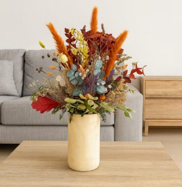 XL Trockenblumenstrauß „ Waldglück “ bunter Trockenstrauß handgebunden