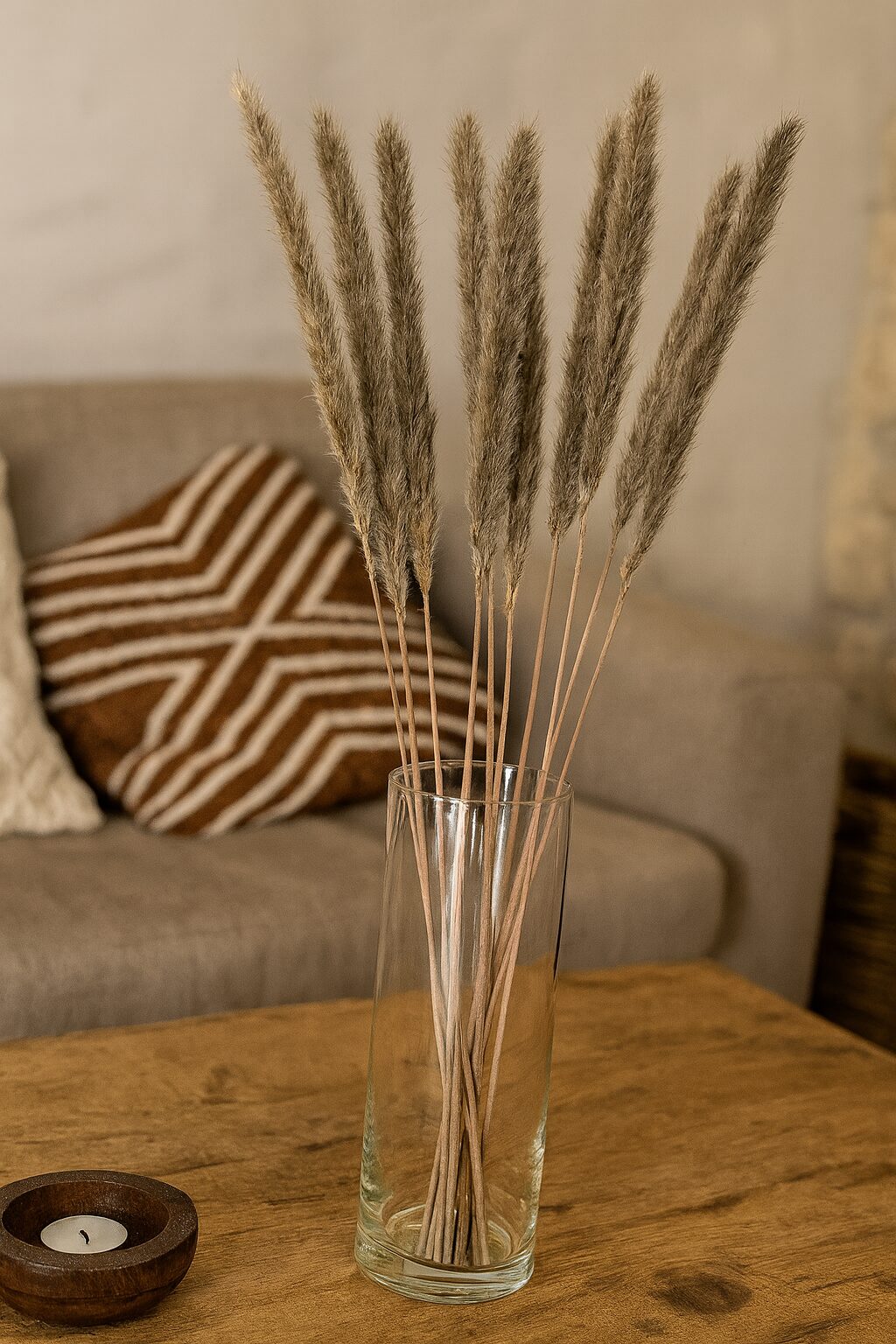 Kleines Pampasgras Natur, Boho Stile - 10 Stiele – Bild 2