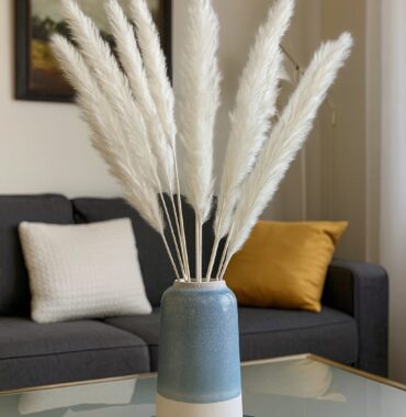 Pampasgras Weiß getrocknet – Naturdekoration - 10 Stiele