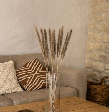 Kleines Pampasgras Natur, Boho Stile - 10 Stiele