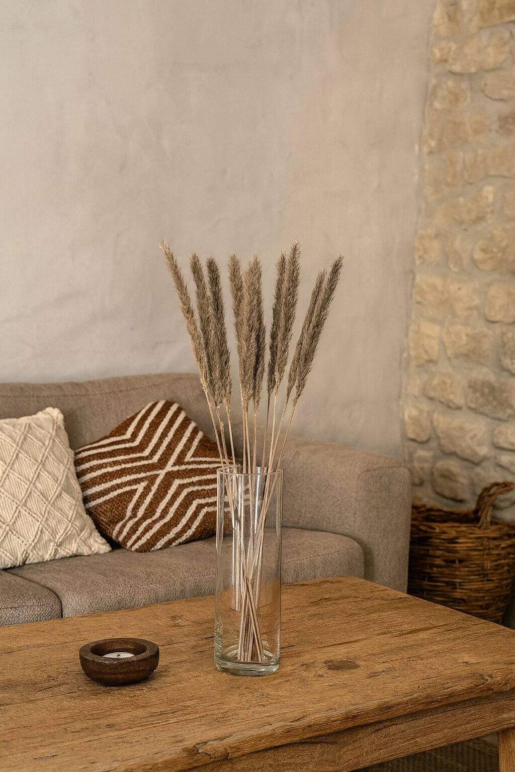 Kleines Pampasgras Natur, Boho Stile - 10 Stiele