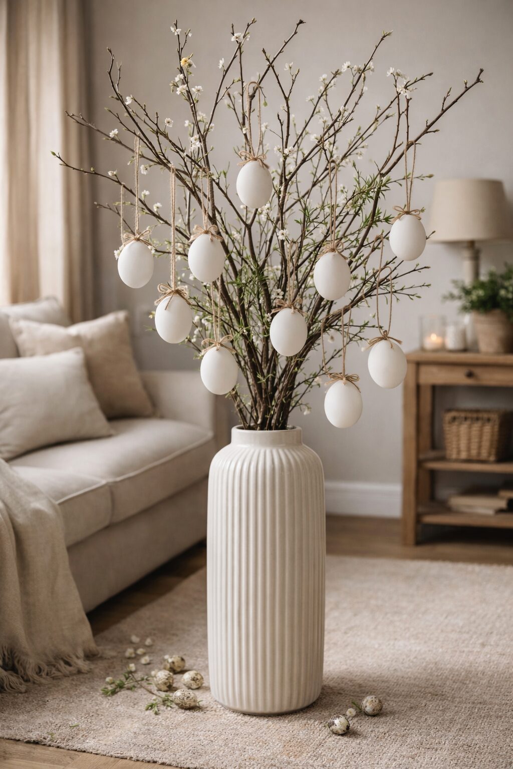 Weiße Ostereier zum Bemalen – 12er Set im Tray | DIY Osterdeko – Bild 2