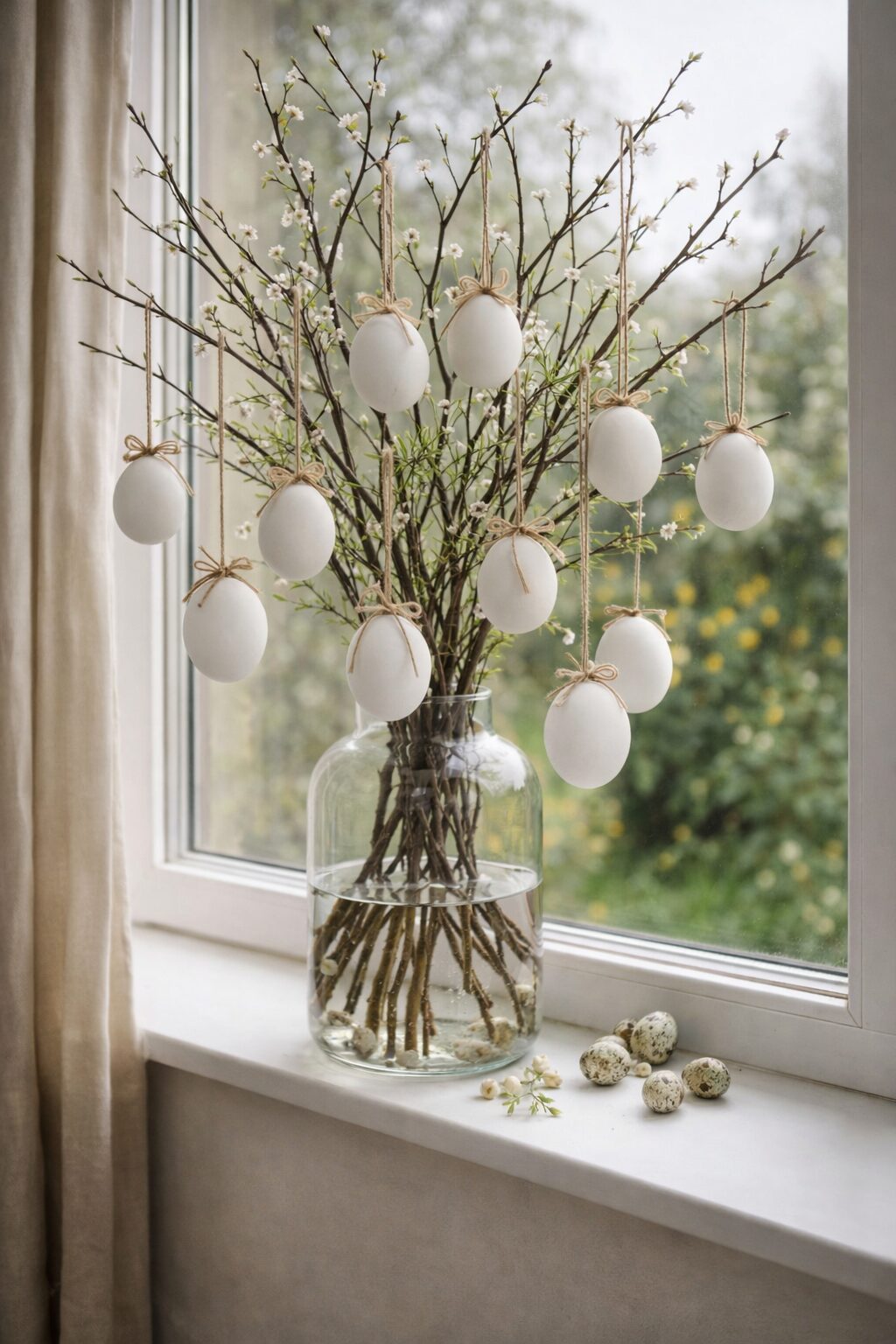 Weiße Ostereier zum Bemalen – 12er Set im Tray | DIY Osterdeko – Bild 3