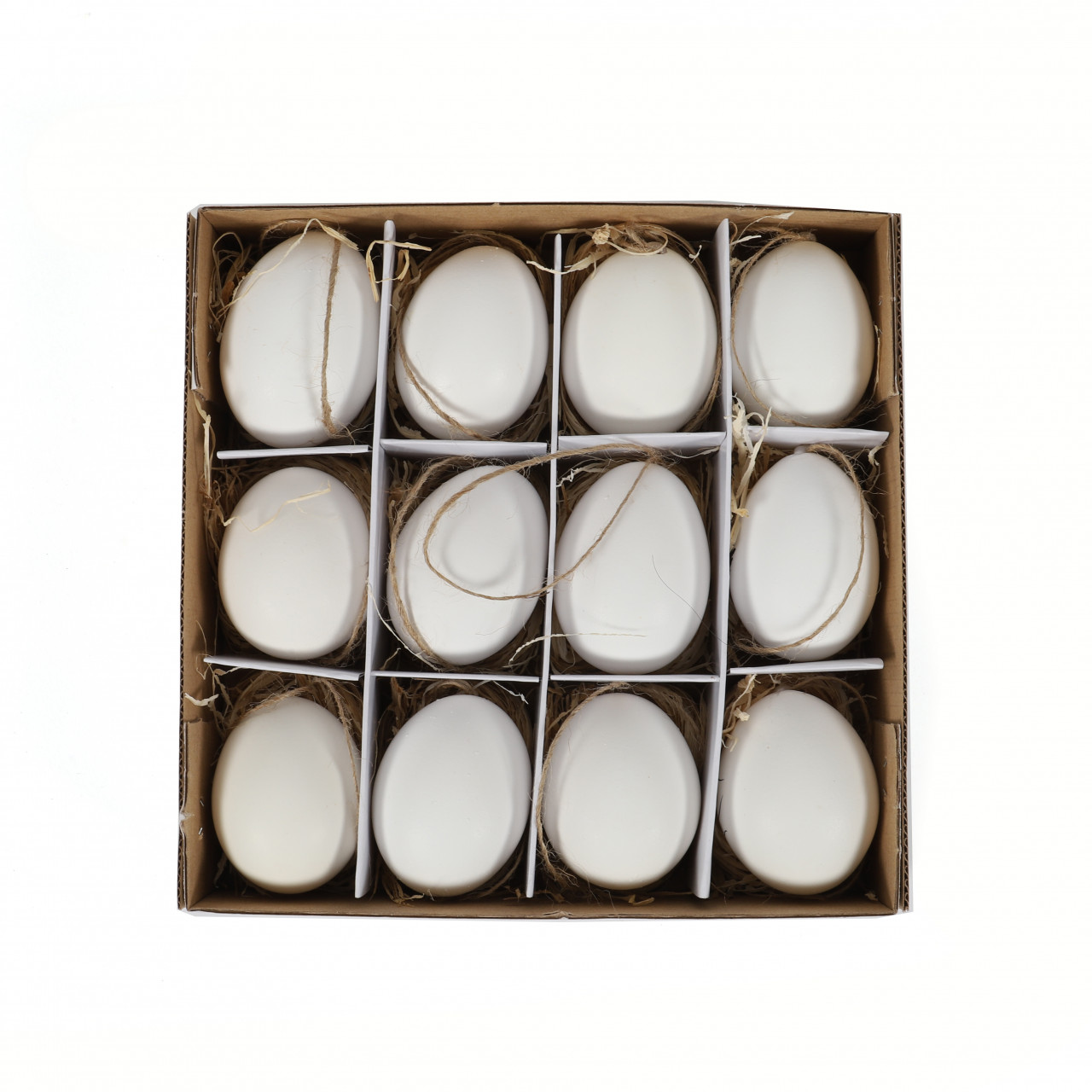 Weiße Ostereier zum Bemalen – 12er Set im Tray | DIY Osterdeko – Bild 5